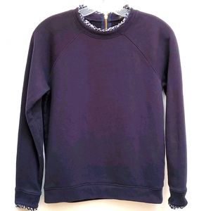 J. Crew Mercantile Ruffed Trim Sweatshirt Size XS